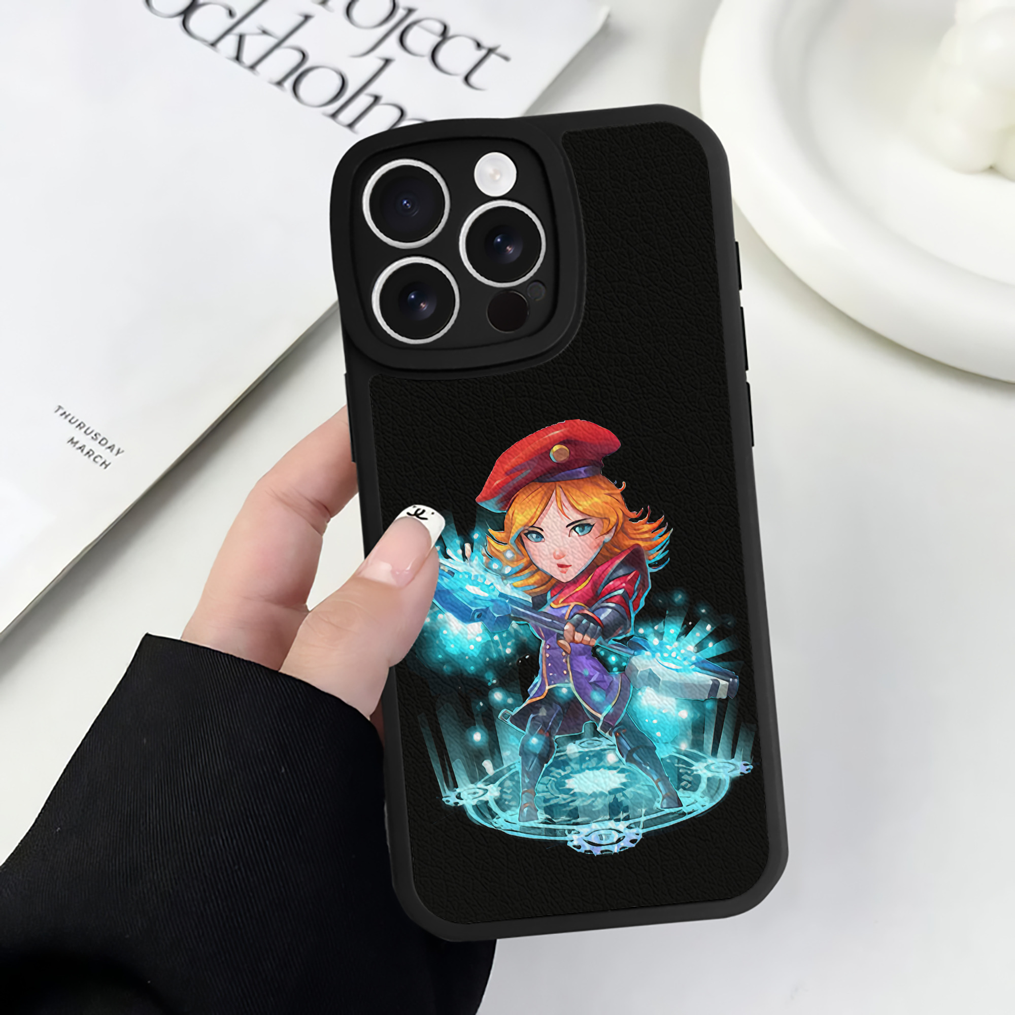 リーグ・オブ・レジェンド League of Legends LOL 【iPhone 16シリーズ対応】シリコンスマホケース（レザー調） 材質：シリコン